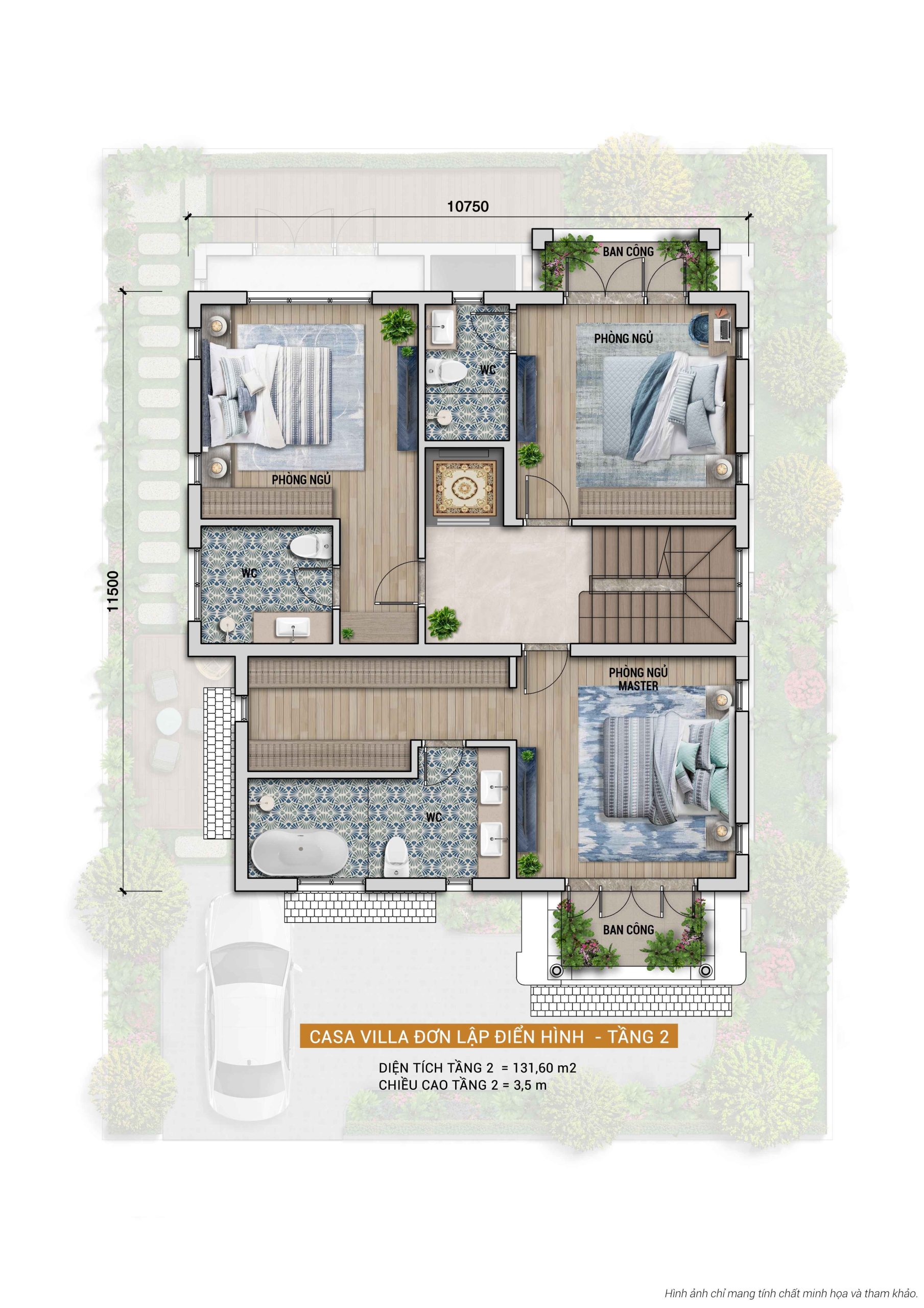 CASA VILLA ĐƠN LẬP ĐIỂN HÌNH - TẦNG 02