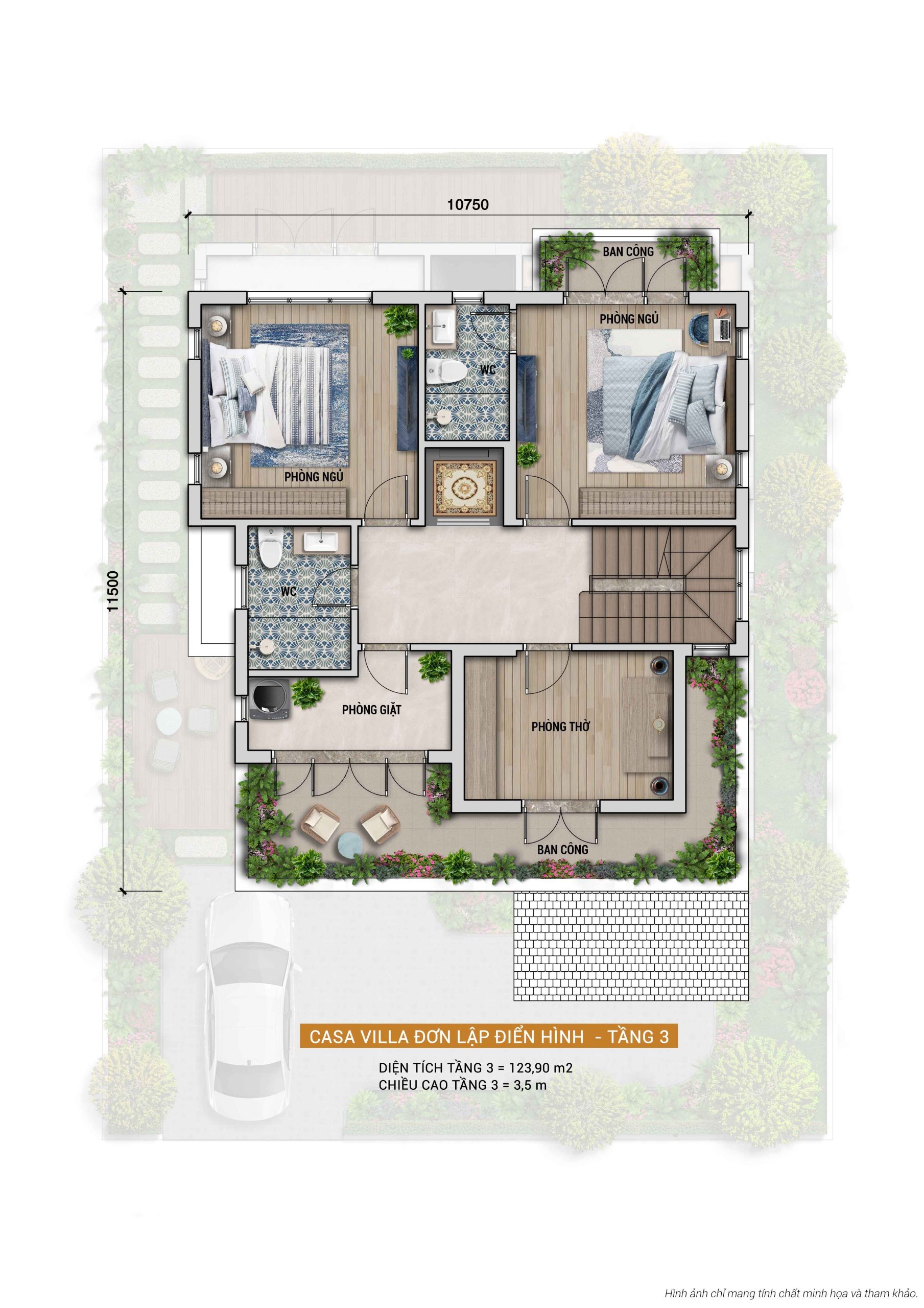 CASA VILLA ĐƠN LẬP ĐIỂN HÌNH - TẦNG 03