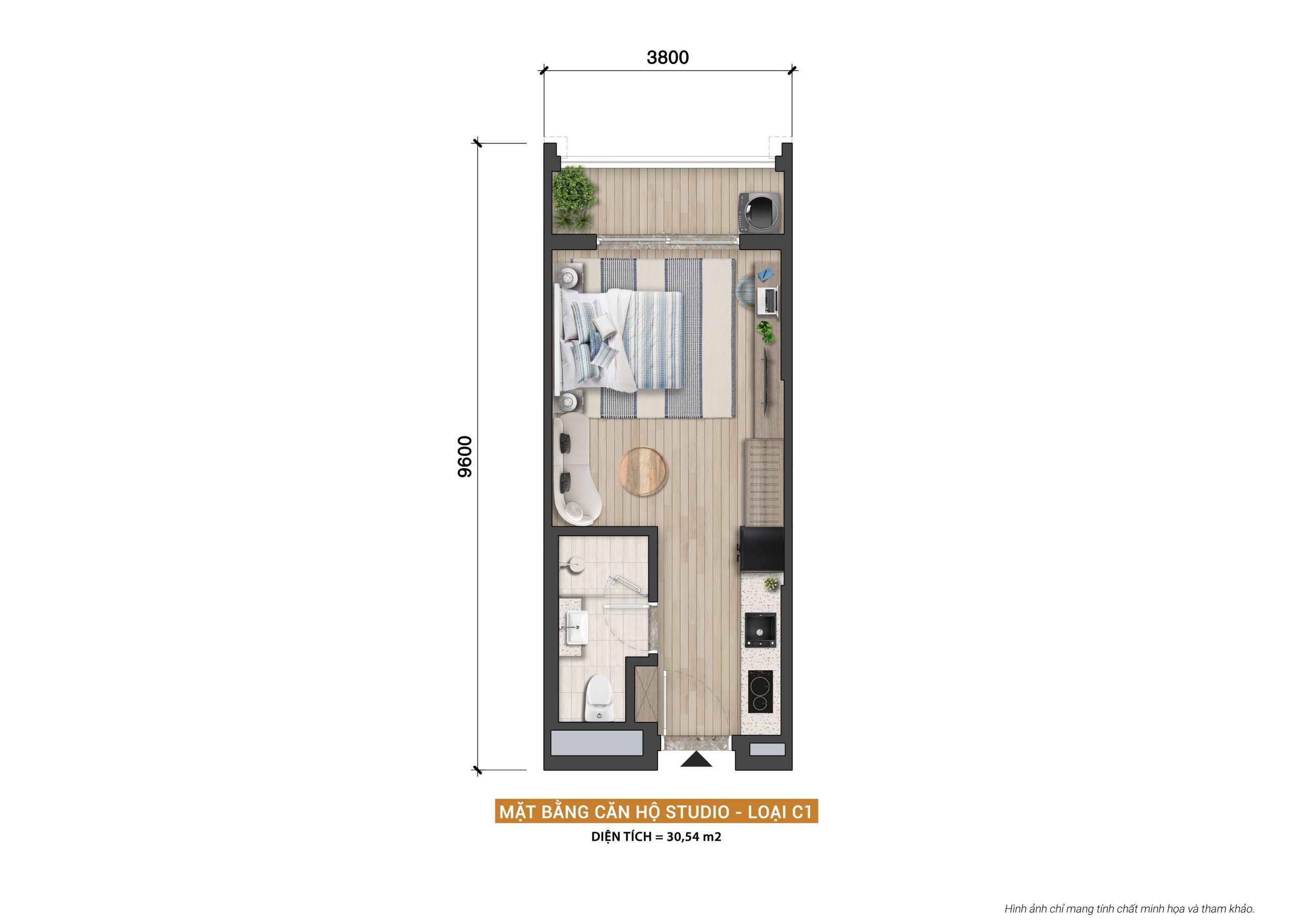 CĂN HỘ BLANCA 2 MB căn hộ studio C1